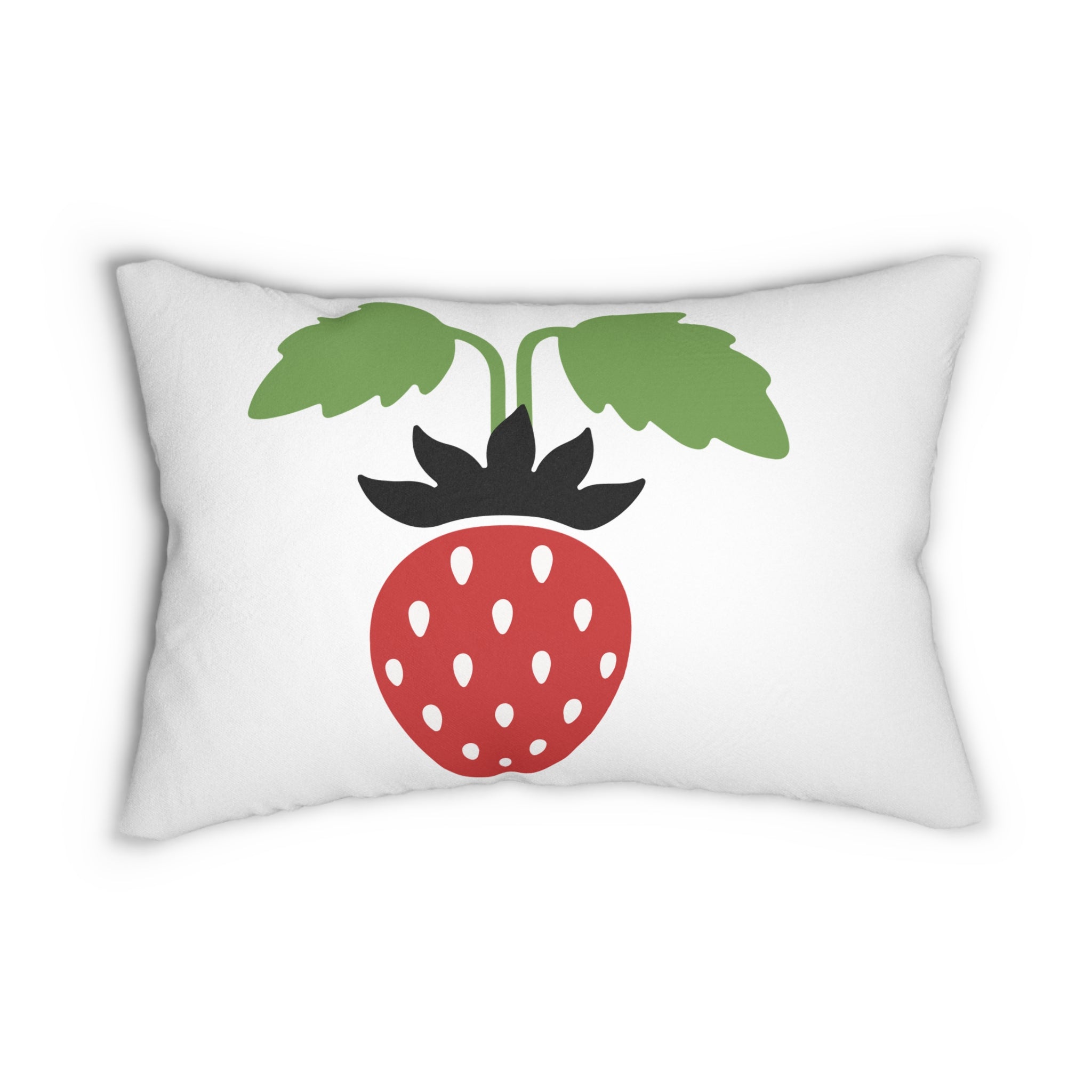 Cute Strawberry Lumbar Pillow - Cozy Home Decor